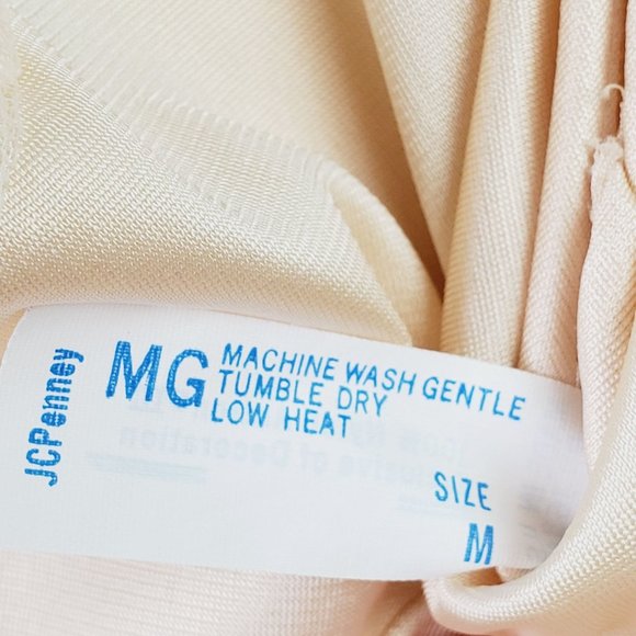 Vintage JC Penney 2 Pc Robe & Night Gown Silky Nylon Honeymoon Bridal Set, Sz M - Picture 10 of 10